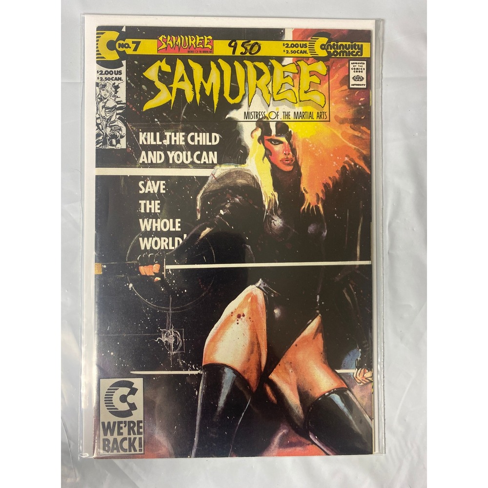 Samuree 7 Continuity Comics 1993 Mistress of the Martial Arts Neal Adams Cover
